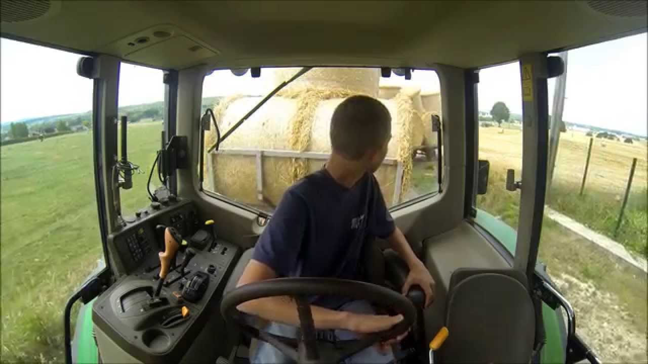 Ramassage des bottes de paille [GoPro]