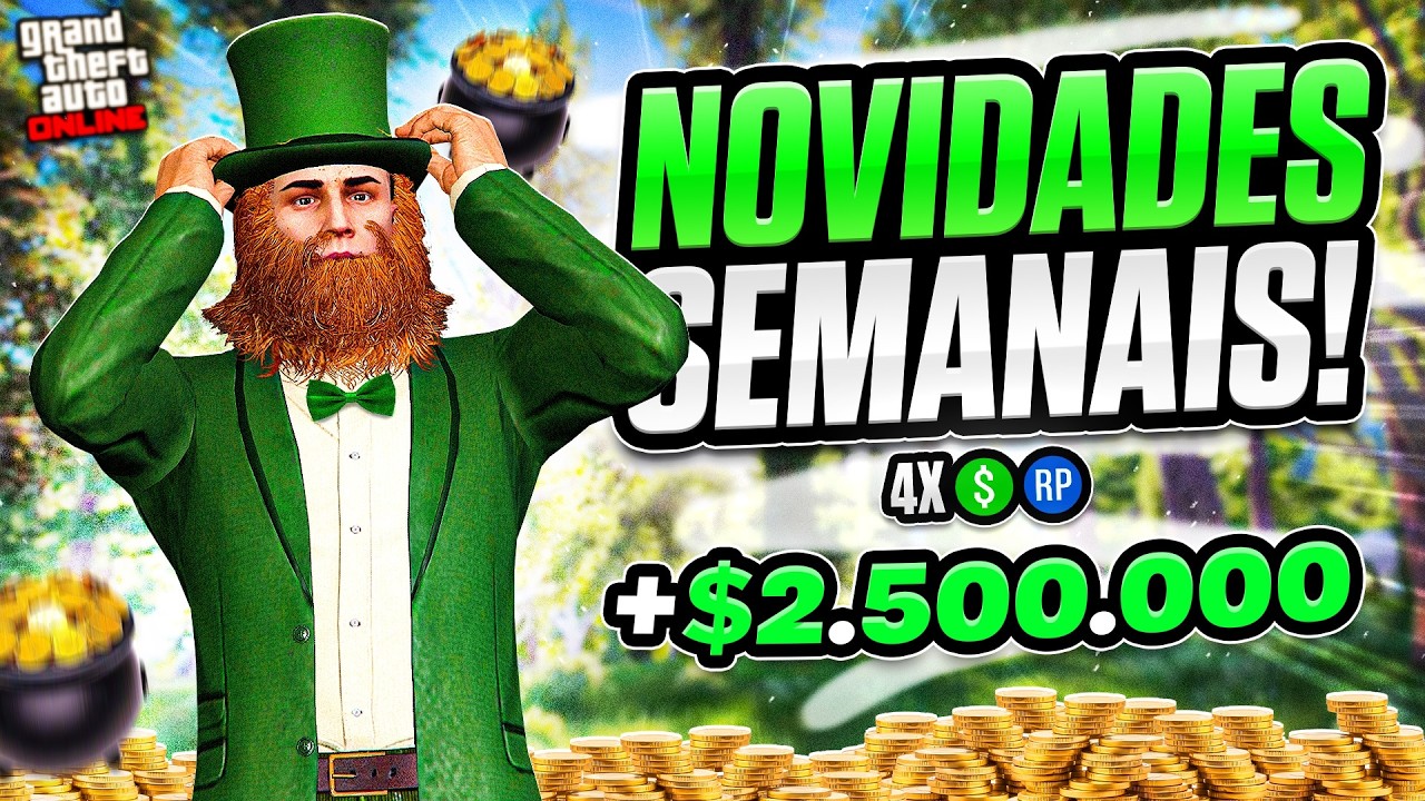 PRÊMIO DE $2.5 MILHÕES, CARRO E ESQUEMA GRÁTIS!!! - NOVIDADES SEMANAIS no GTA ONLINE (12/03/2026)