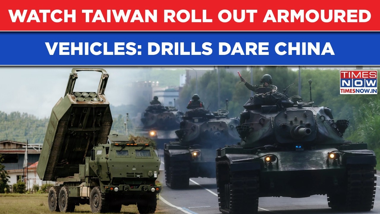 This Video Is Taiwan&rsquo;s Big Dare To China? Watch Armoured Vehicles Roll As Han Kuang Drills Begin