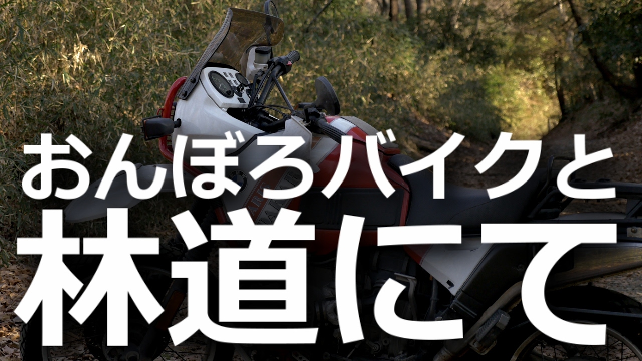 おんぼろバイクと林道にて【BMW R100GS Paris Dakar (1989) Motovlog】
