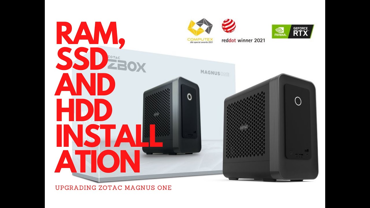 Zotac Magnus One with RTX 3070 Upgrading and Installing RAM SSD HDD #zotac #zbox #magnusone