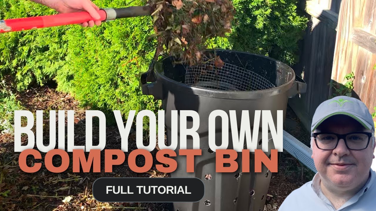 Make QUICK Compost in a Trash Can -  It's SUPER EASY!