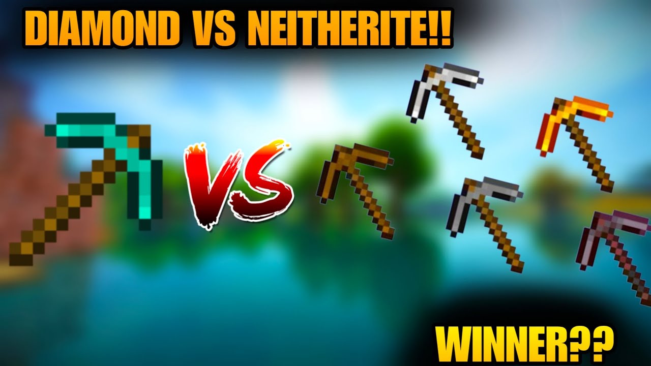 DIAMOND PICKAXE VS ALL PICKAXE IN MINECRAFT!!! CRAZY BATTLE‽🤯|| SPIDEY GAMING 