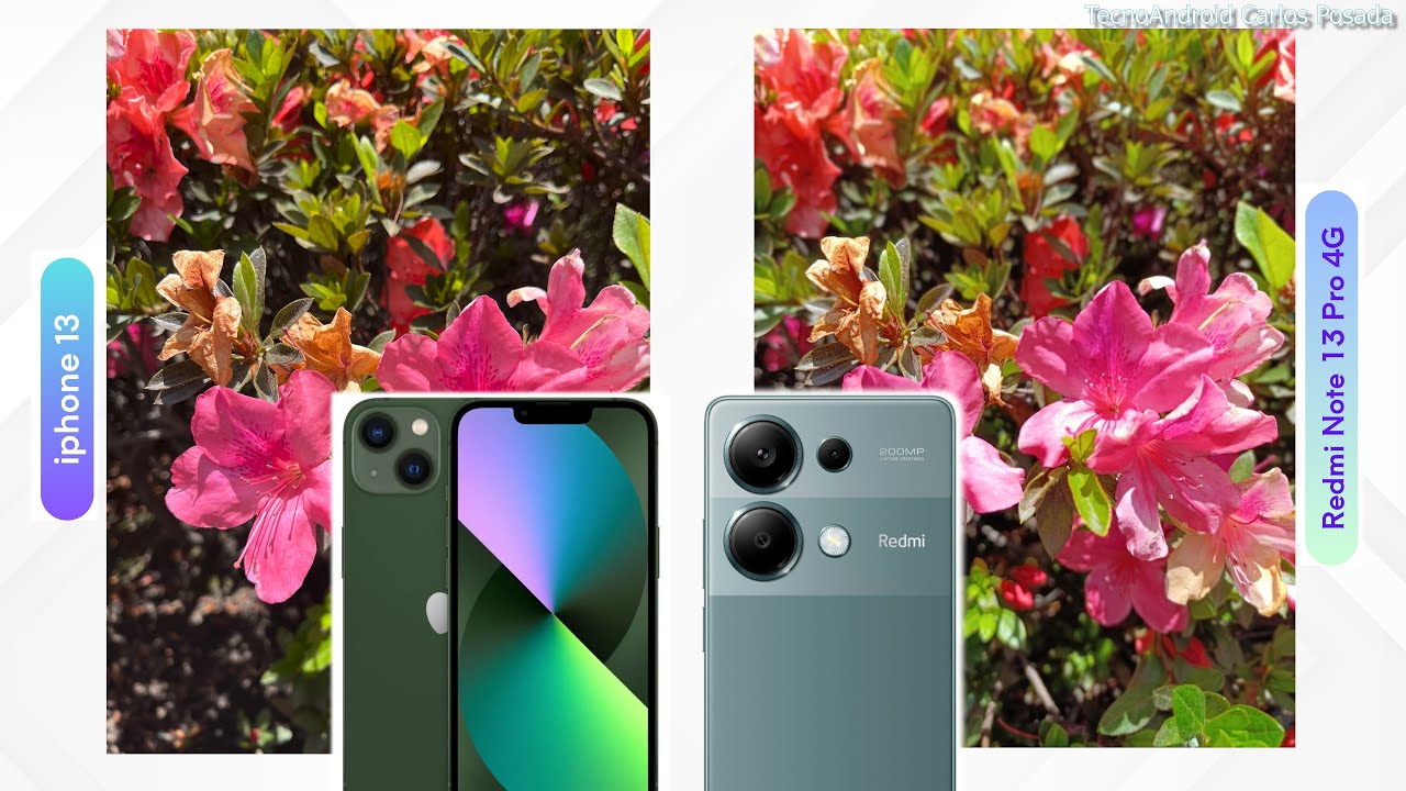 Comparativa de CAMARAS del Redmi Note 13 Pro vs IPHONE 13 | 200 MPx vs 12 MPx 😲 2024