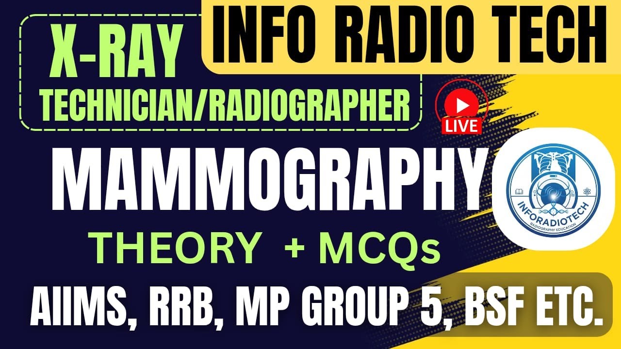 Mammography – Complete Chart-Based Theory with Explanations + 30 Most Important MCQs |