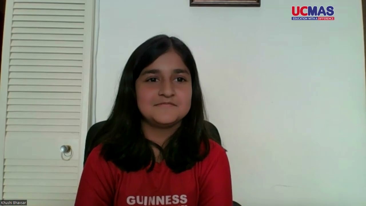 UCMAS Student's RapidFire Math skills in action!