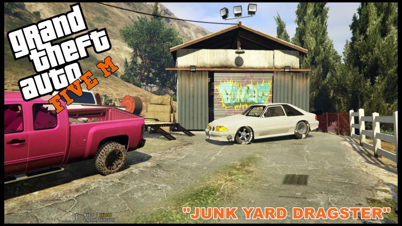 GTA 5 ROLEPLAY - JUNK YARD DRAG MUSTANG CAR BUILD - EP. 256 - CIV