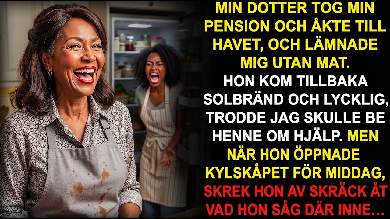 Min dotter tog min pension för en resa — hon skrek när hon öppnade…