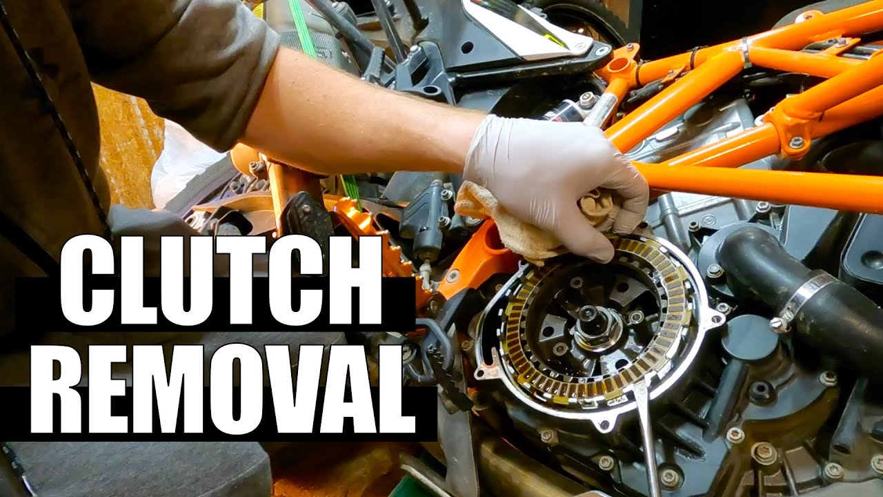 How to Remove Motorcycle Clutch Plates KTM 1190