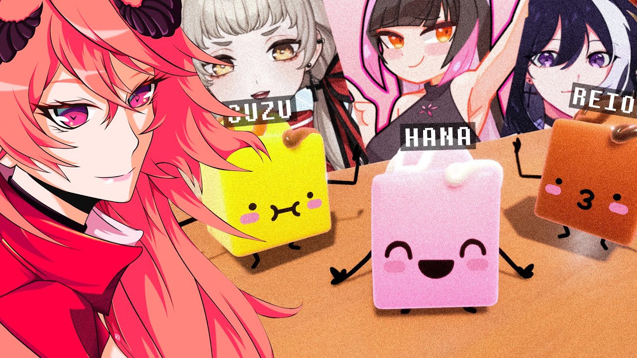 VTUBERS PARTI&Eacute;NDOSE EL PASTEL | Cakebash ft. @Reion120 @RenaSuzuno @HanaYomeguri