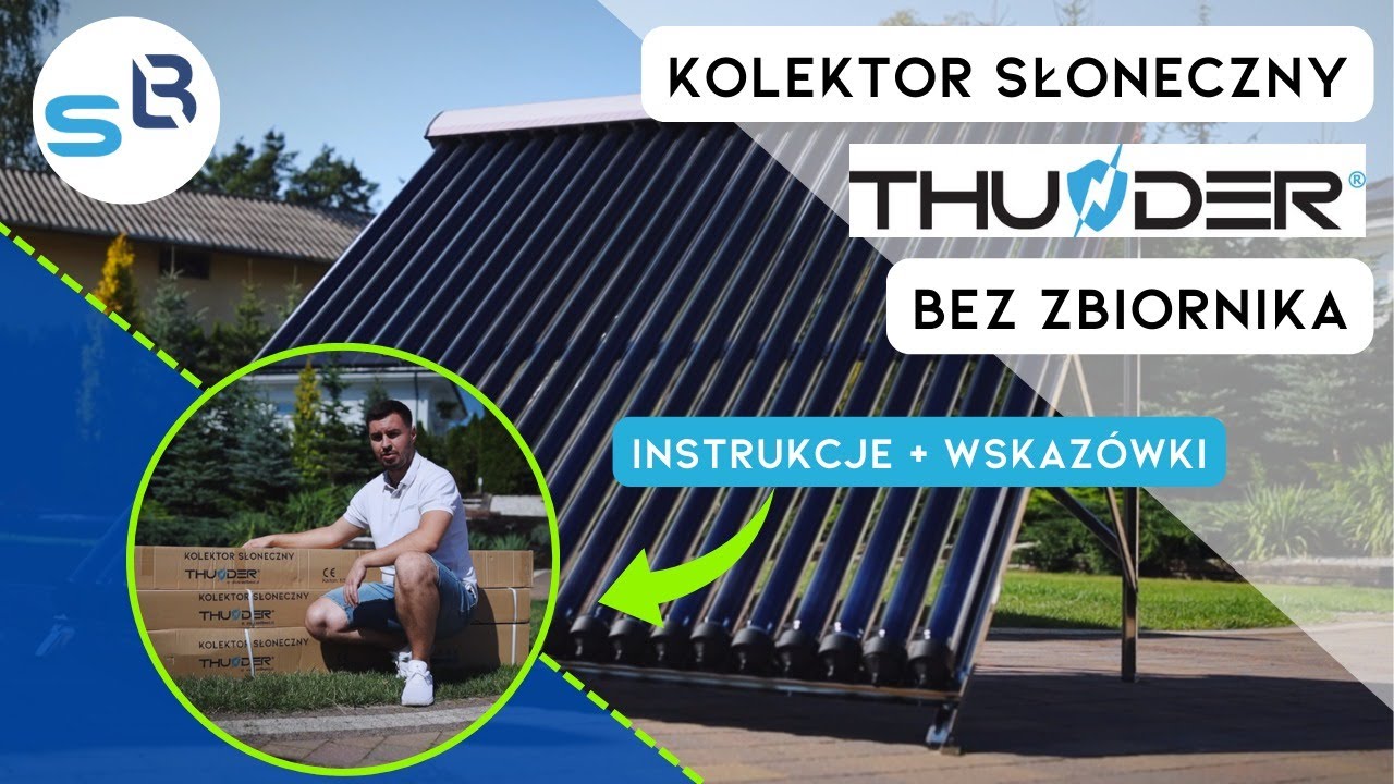 Montaż kolektora słonecznego bez zbiornika THUNDER
