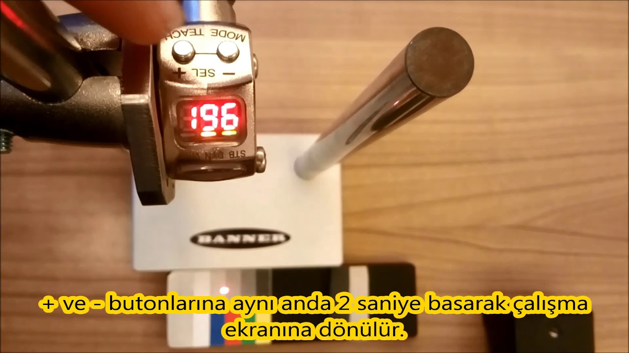 Q3X Serisi Lazer Sens&ouml;r - DYN Teach (&Ouml;ğretme) Metodu