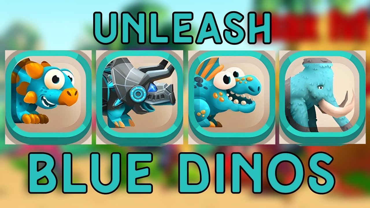 Blue Dinos Power - Dino Bash 2 Travel Through Time