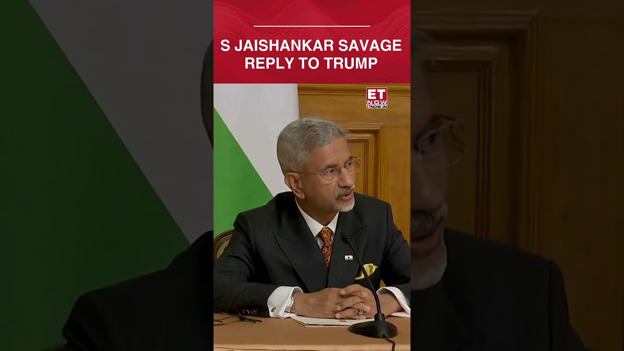 S Jaishankar's Savage Reply To Trump, Says 'Perplexed At This Logic...' | US Tariff On India #shorts