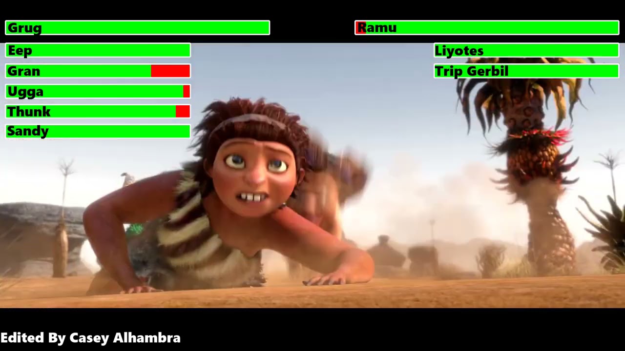 The Croods (2013) Opening Scene with healthbars (Birthday Special)