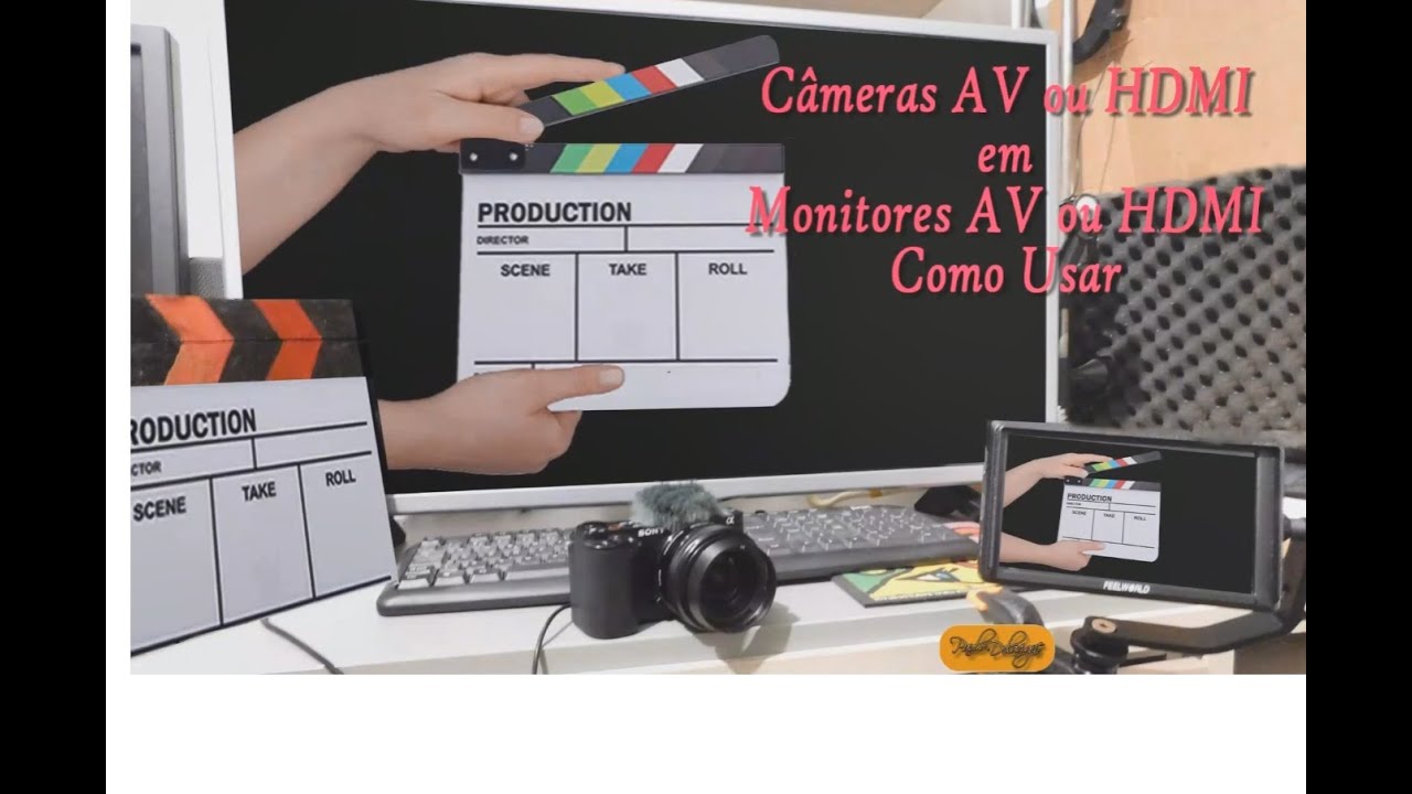 Câmeras AV ou HDMI em Monitores AV ou HDMI Como Usar