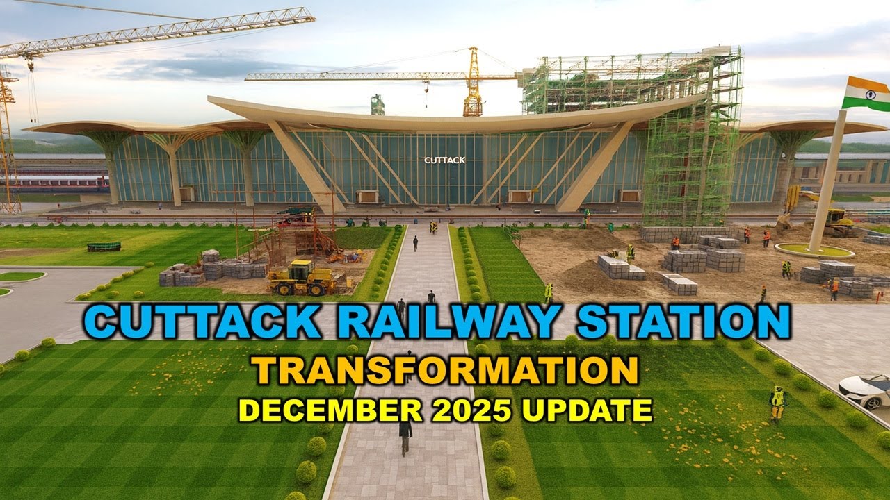 Cuttack Railway Station 2025 Dec Update | New Main Building Taking Shape!