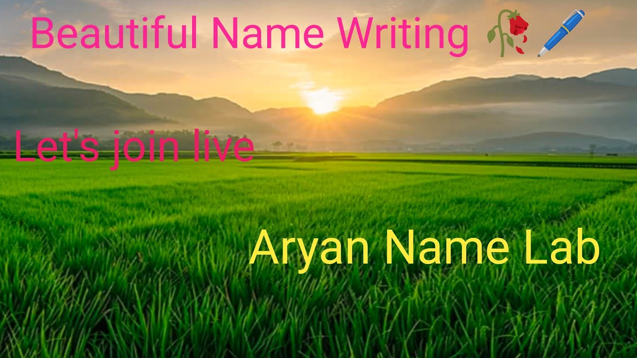 Hello 👋 guy's welcome to the live stream Beautiful name writing 💞🥀🖊️