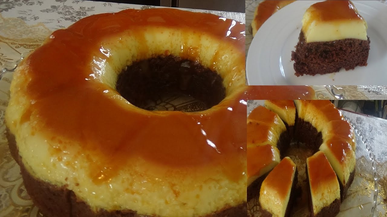 قاطو بالفلون بالكراميل🍮 و  بالشوكولا, بمكونات متواجدة في كل بيت تحلية رمضانية🌙