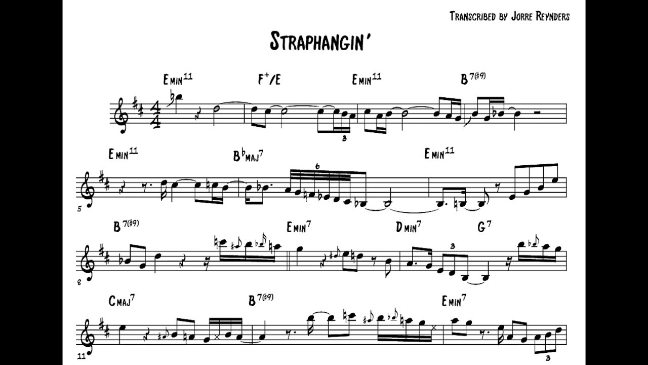 Michael Brecker Solo Transcription on Straphangin' (Brecker Brothers w/ WDR Big Band)