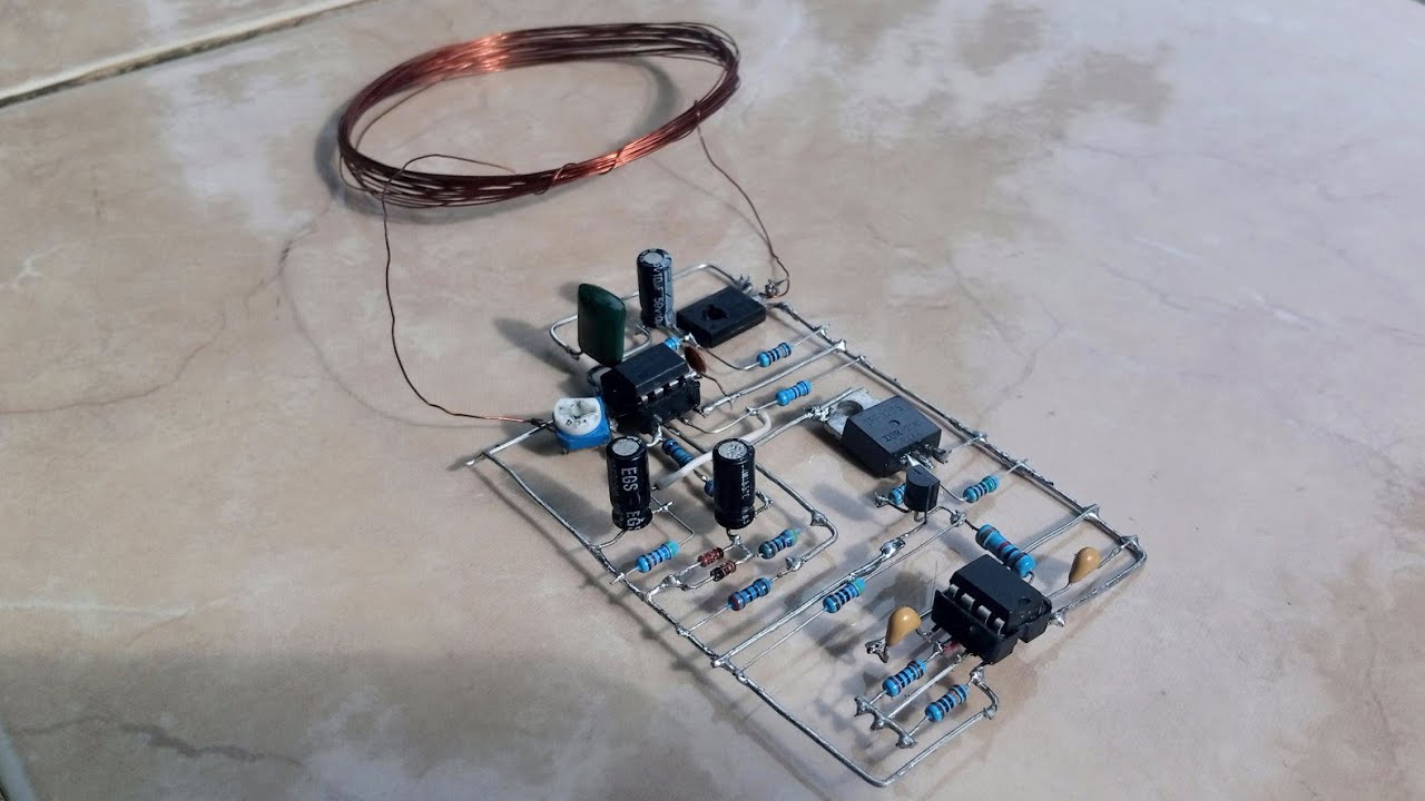 Metal detector menggunakan IC TL082 dan IC 555