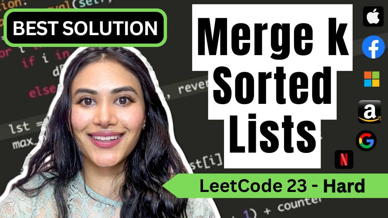 Merge k Sorted Lists - LeetCode 23 - Python #heap #leetcode #linkedlist