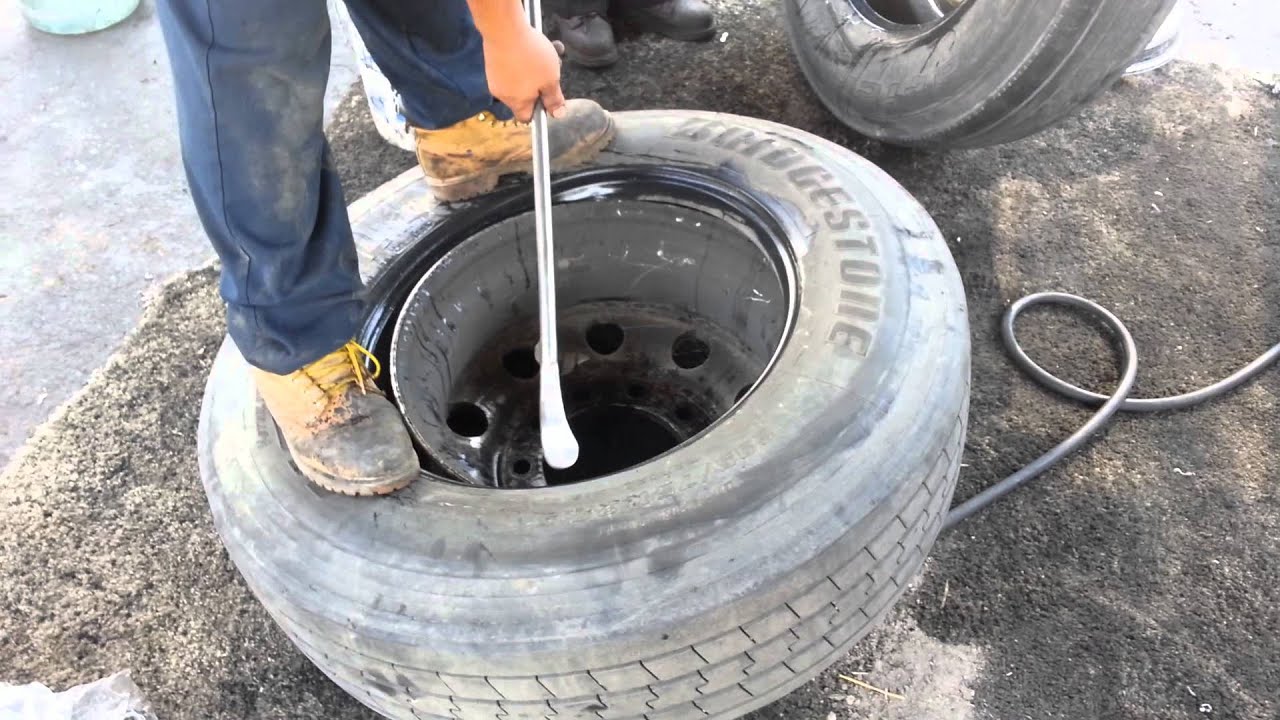 how to change tires on a semi truck