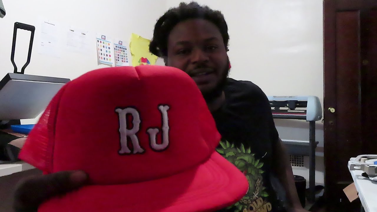 PUFF EMBROIDERY ON A TRUCK HAT WITH JANOME MB4