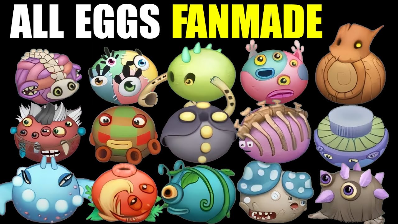 ALL Monsters Eggs (Eye) by Fanmade by Marto_eeee | My Singing Monsters