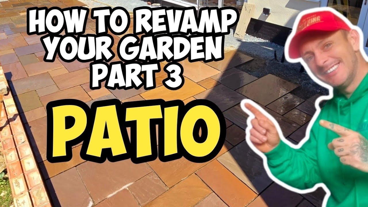 HOW I BUILT A GARDEN WALL AND PATIO PART 3! #bricklaying #constructionchannel #build