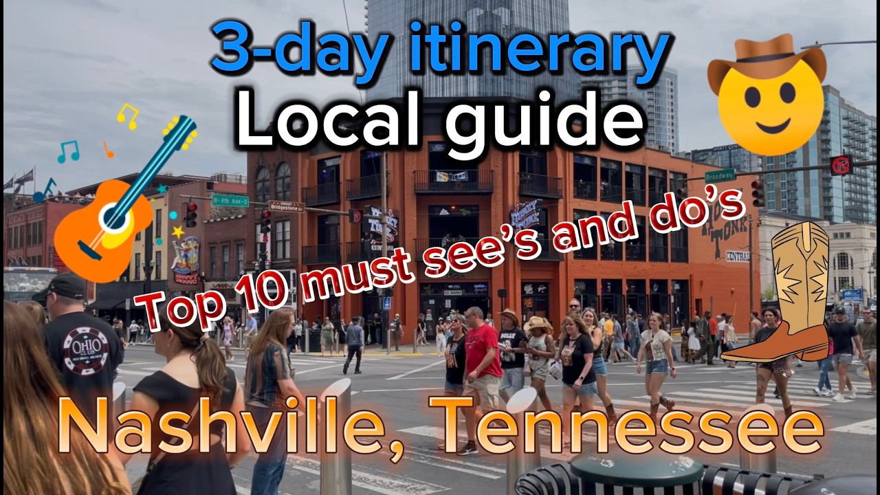 3-day local guide for a trip to nashville, tennessee