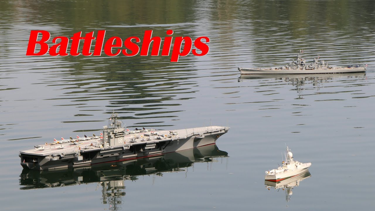 RC Boats USS Nimitz & Missouri & Yamato & Wiesel