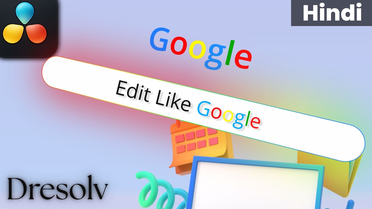 Animate Like Google | Advance motion graphics in Davinci Resolve