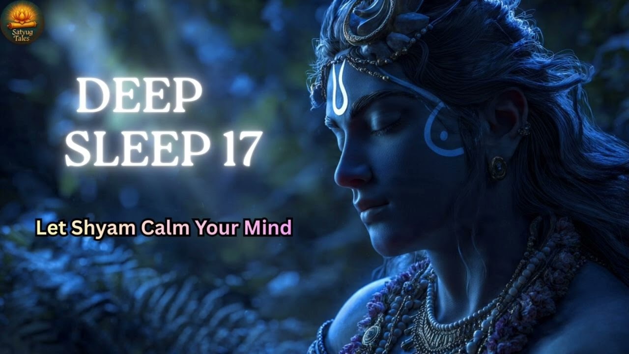 Sleep Instantly in Krishna’s Love 💙 Deep Calm & Peaceful Night | No Ads