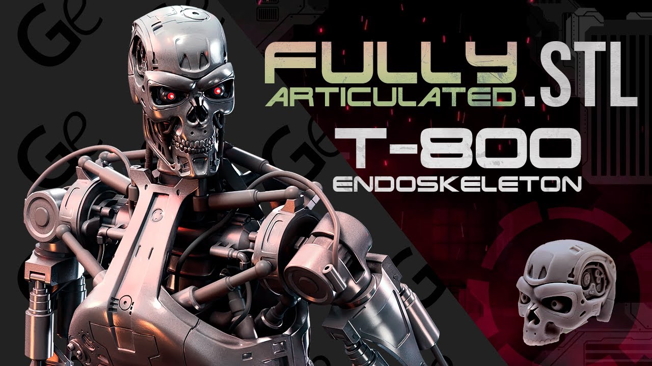 T-800 Endoskeleton 3D Printing Figurine | Make Game Real