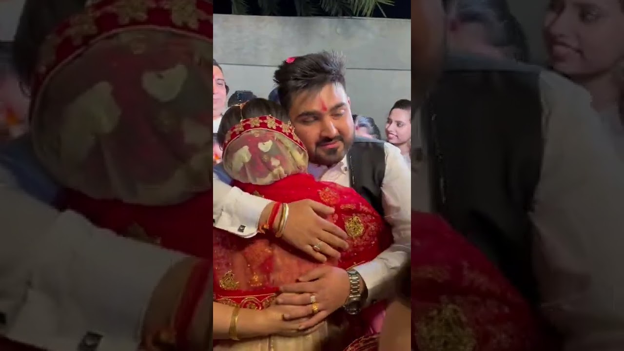 Bride gets emotional🥺😢#madhaniya #shorts #weddingstatus #nikharandsaiyam #vidai #wedding