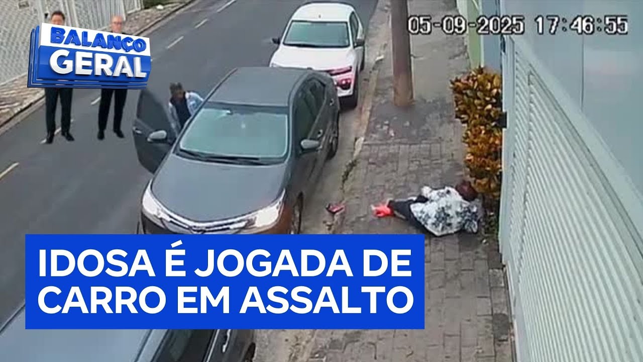 Dentro da Notícia: Idosa é jogada no chão durante assalto em São Bernardo do Campo