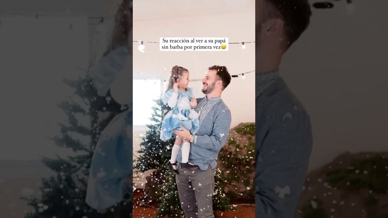 Nunca vio a su pap&aacute; sin barba 😱😂 | &iexcl;Su reacci&oacute;n!