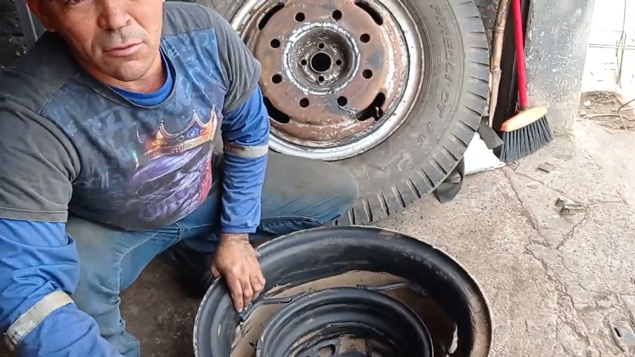 como adaptar um aro 13 no aro de caminh&atilde;o 900 por 20 para tratores caseiro