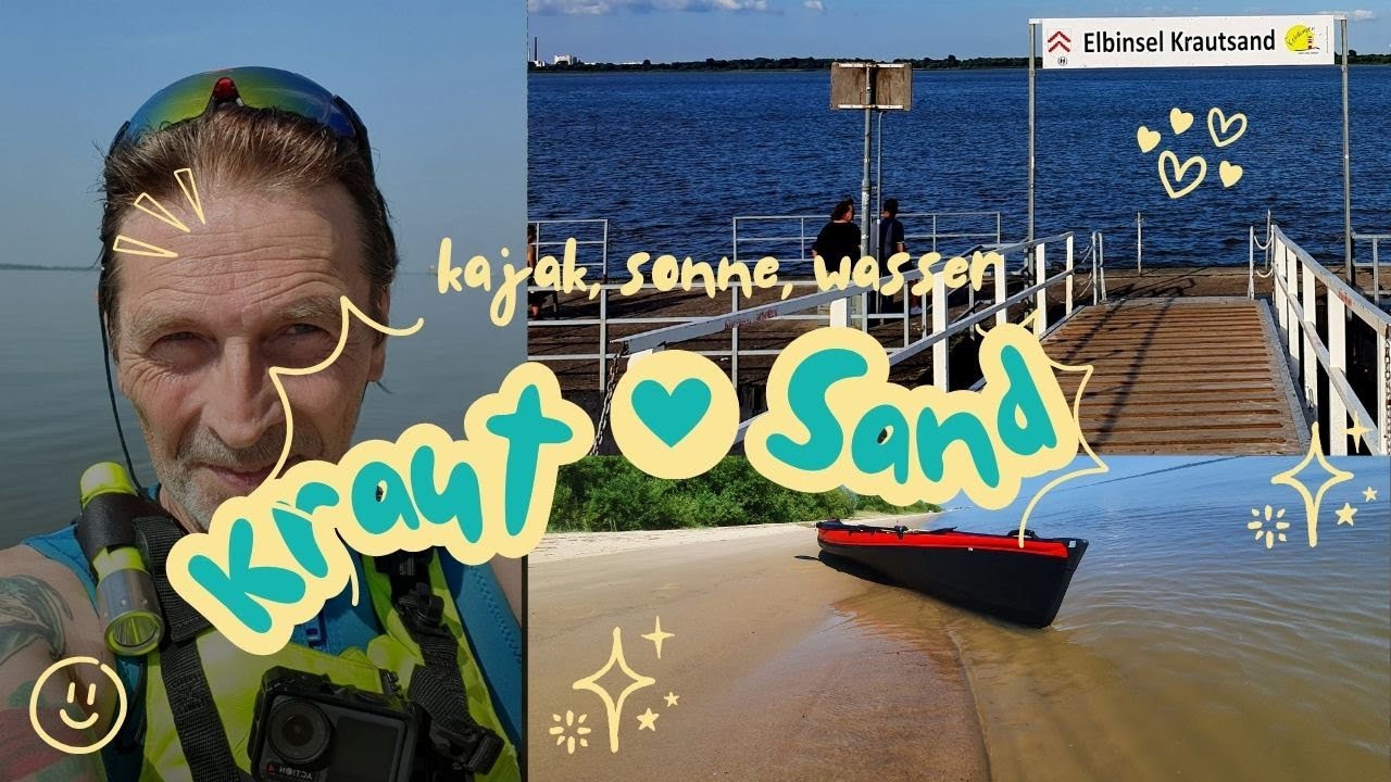 Krautsand und Elbe -chillen, campen, kajak  Juli 2025 #paddeln #kayakinglife #kayaking