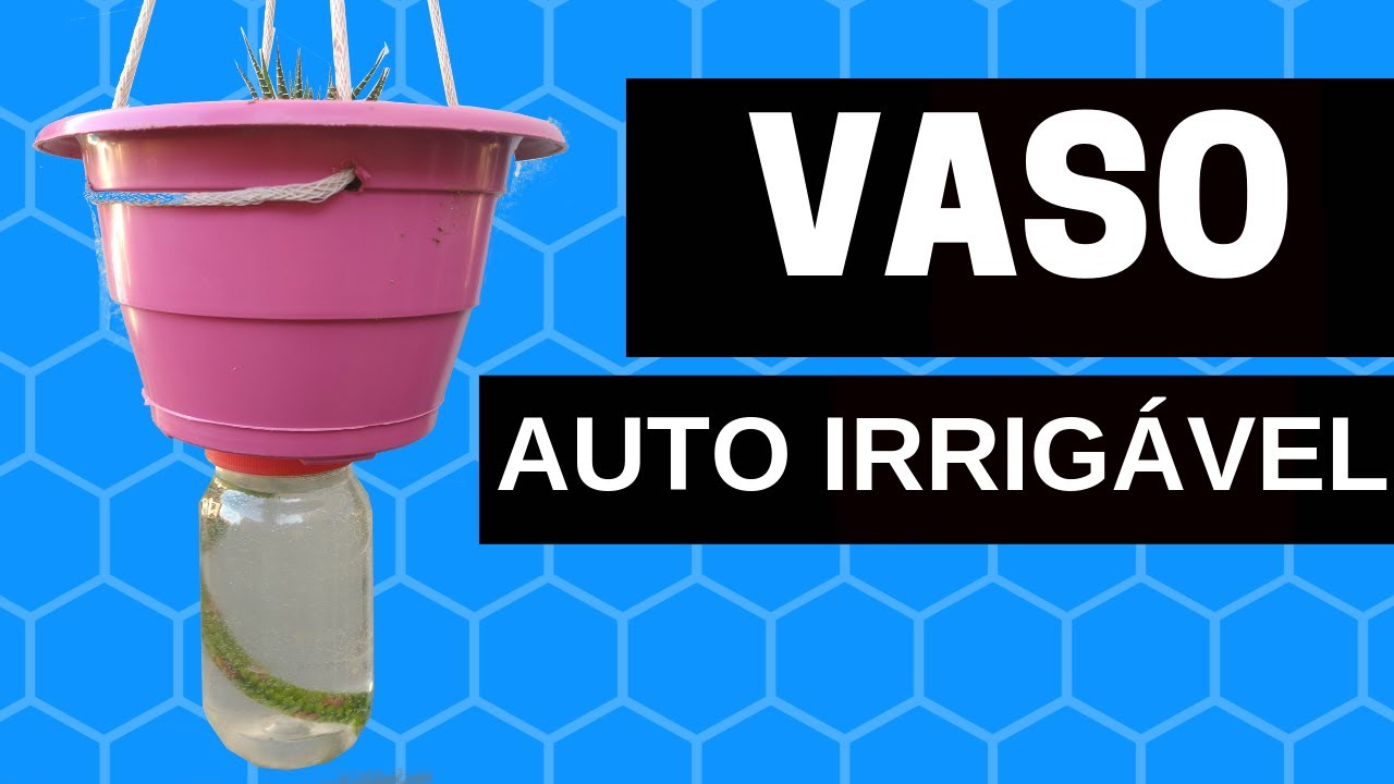 Como montar um Lindo Vaso Auto Irrigável em 3 Minutos