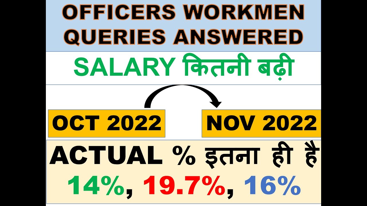 PERCENTAGE INCREASE IN GROSS SALARY | 12TH BIPARTITE SETTLEMENT
