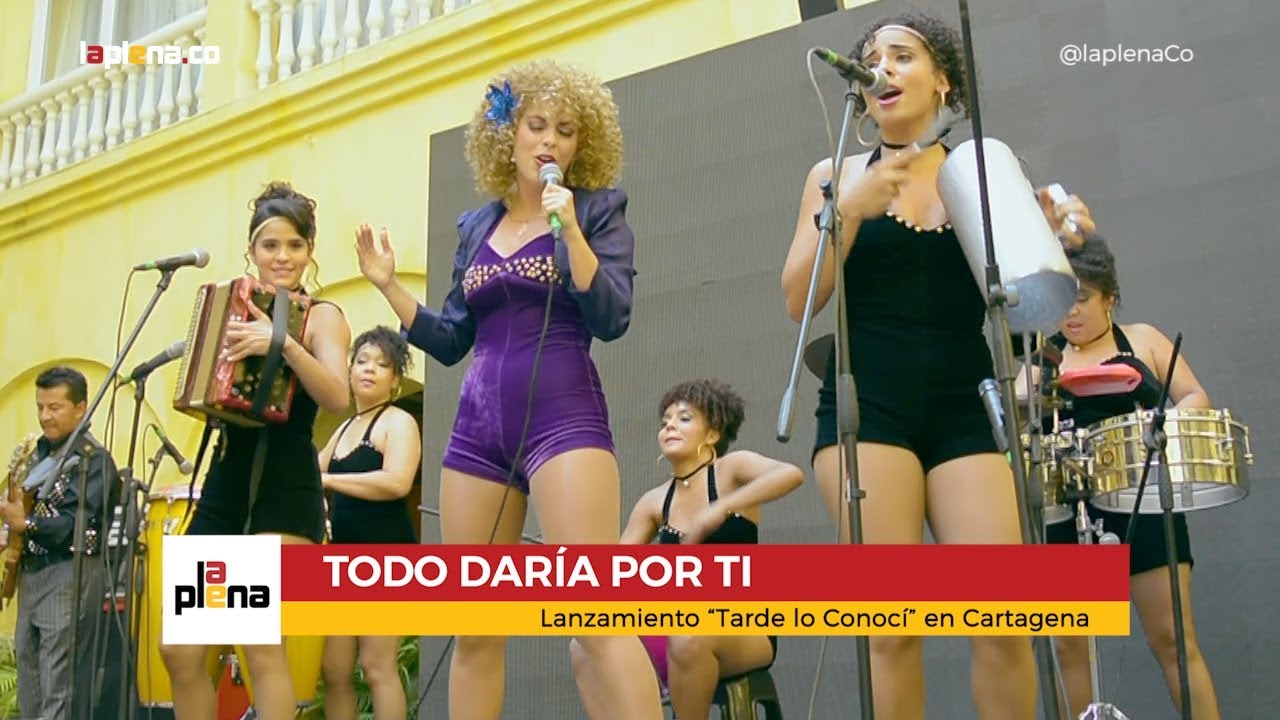 Todo Daría por ti - Lanzamiento Tarde lo Conocí - Caracol Televisión en Cartagena