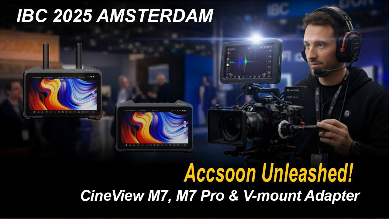 Accsoon на IBC 2025: обновления мониторов M7 и M7 Pro, беспроводное управление FX6, адаптер V-Mou...