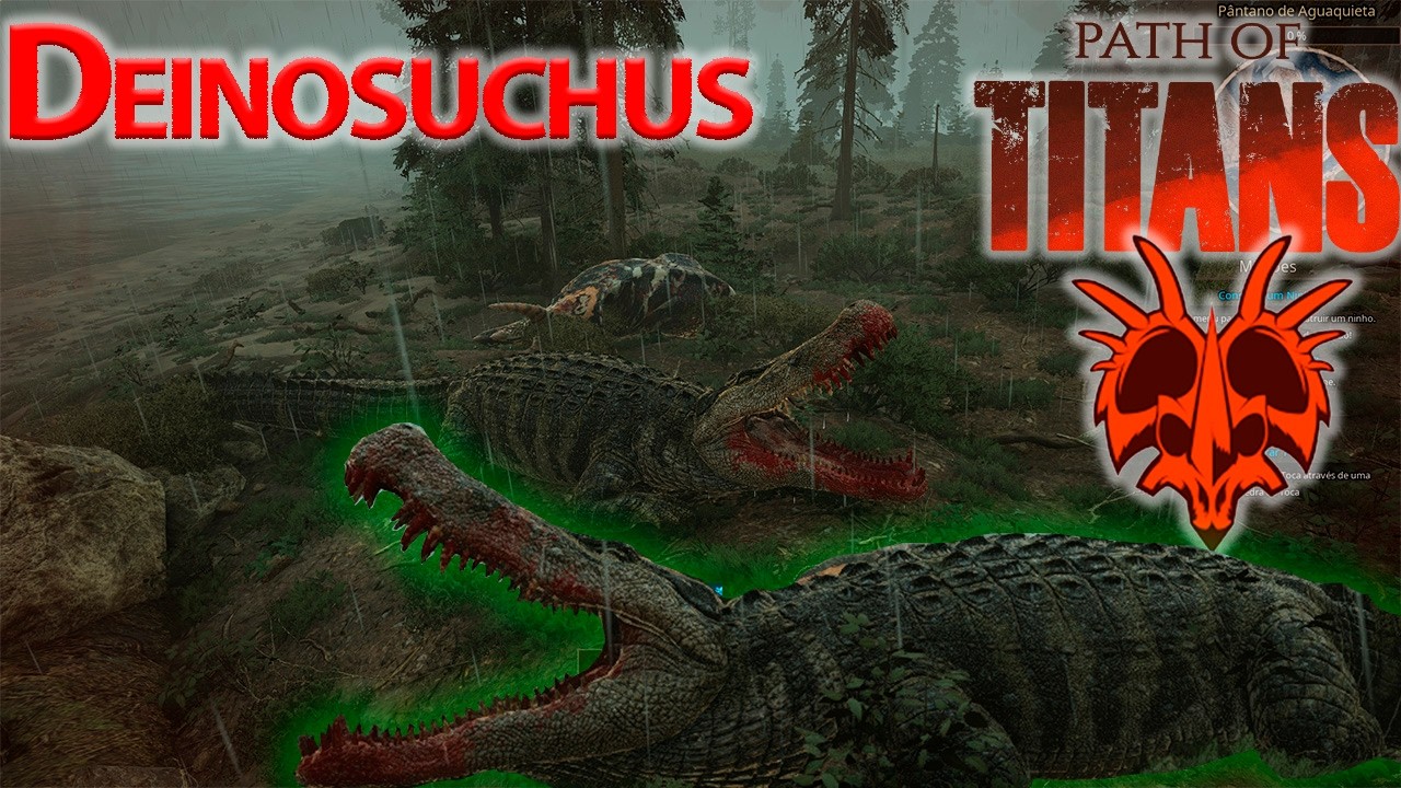 NINGUÉM ESCAPOU! Deinosuchus Caçando no Rio | Path of Titans