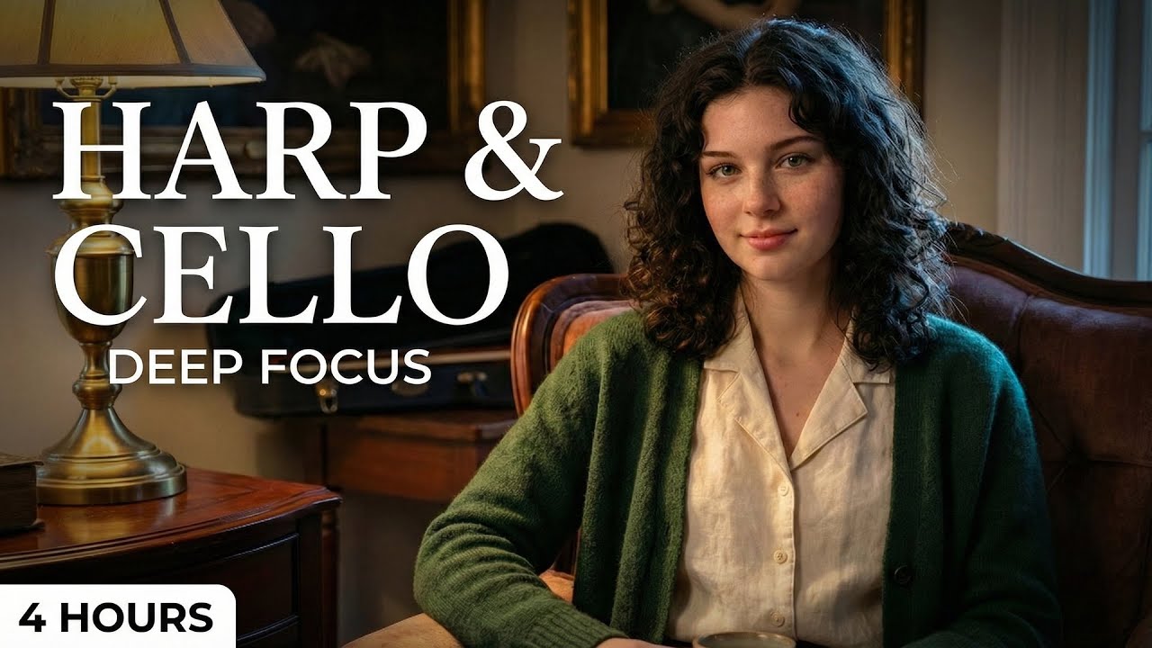 Harp Cello: Instrumental music for coding, study and focus