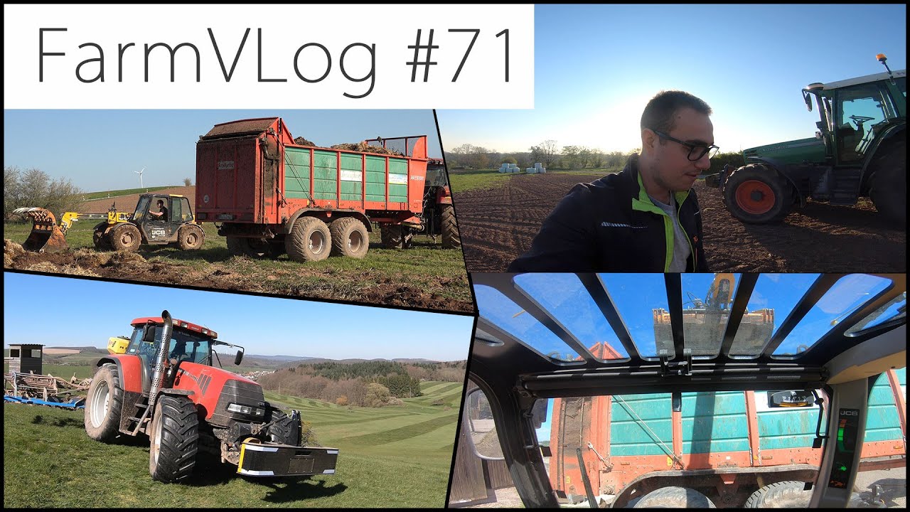 FarmVLOG#71: STRIEGELN / MIST LADEN MIT DEM JCB / FENDT 514c Kaputt?
