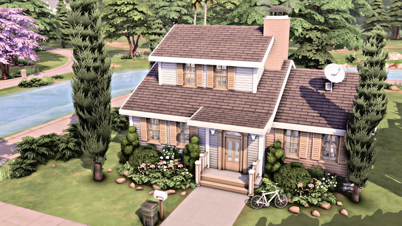 SMALL FAMILY HOUSE  🏡 The Sims 4 Speed Build
