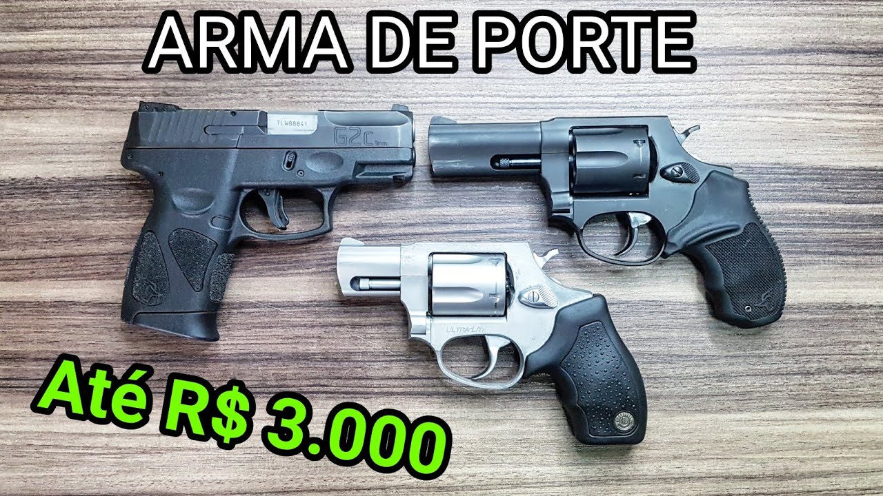 Arma de porte até 3 mil, revólver ou pistola? Taurus G2c vs RT 856 e 85s. 9mm vs 38. Qual escolher?