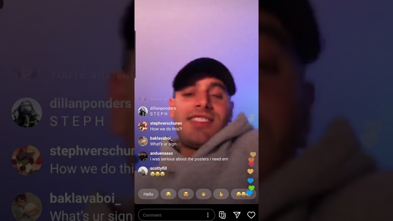 Allan Rayman - Instagram Live on April 30, 2020